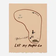 Muhammad Ali, Let My People Go, 1979, offset lithograph on paper