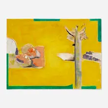 David Hare, Summer Land, 1970, acrylic and collage on board