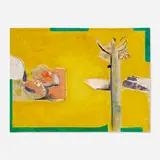 David Hare, Summer Land, 1970, acrylic and collage on board