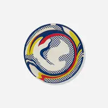 Paper Plate by Roy Lichtenstein, 1969, screenprint in colors on paper plate, sold Apr 2021