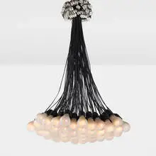 Rody Graumans, 85 Lamps chandelier, 1993, plastic-coated wire, light bulbs