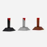 Masanori Umeda, Yantra-Q vases, set of three, 1995, lacquered plastic, magnets
