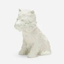 Puppy (vase) by Jeff Koons, 1998, glazed porcelain, sold Apr 2021