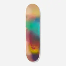 Untitled (skateboard deck) by Katharina Grosse, 2006, acrylic on plywood, sold Apr 2021