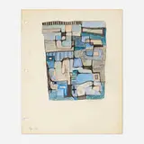 Ibram Lassaw, Untitled, 1949, graphite and colored pencil on paper