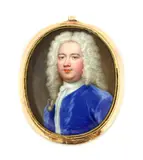 Untitled by Christian Friedrich Zincke, in a gold mount with scroll engraving and monogram to the reverse, sold Sep 2021