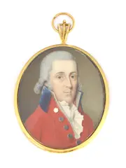 Alexander Galloway, Untitled, c.1795 watercolour 5.8 x 4.7cm