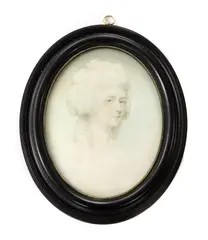Jeremiah Meyer, Untitled, c.1785 pencil with wash on ivory