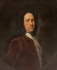 Untitled by Thomas Hudson, in a brown coat oil on canvas, sold Sep 2021