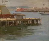 Frank Duveneck, Fishing Pier - East Gloucester