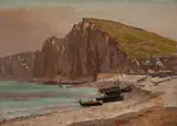 William Baptiste Baird, Coastal Scenes (2), first signed 'W. Baird' (lower right); second 'W. Baird' (lower left)