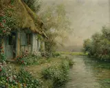 Louis Aston Knight, The Cottage at Beaumont, oil on canvas