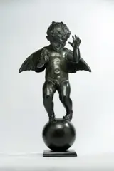 Albin Polasek, Butterfly, Fountain Figure of Winged Infant with Turtle, modeled 1915, cast 1917, bronze