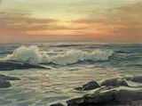 Frederick Judd Waugh, Seascape at Sunrise