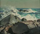Abraham Bogdanove, Surf Crashing on Rocks