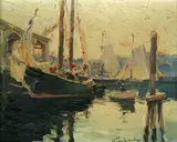 Anthony Thieme, Boats in a Harbor