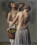 Robert Brackman, Figure Arrangement #9, oil on canvas