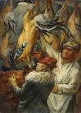 Charles W. Thwaites, At the Market, c.1935, oil on masonite