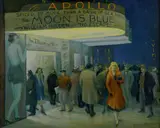 Xavier J. Barile, The Apollo Theater, oil on canvas board