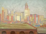 Ernest L. Blumenschein, Manhattan, oil on panel
