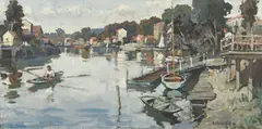 Constantine Kluge, Dimanche à Joinville, oil on canvas