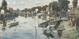Constantine Kluge, Dimanche à Joinville, oil on canvas