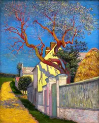 Léo Gausson, Pasage á l'arbre rouge, oil on linen