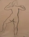 André Derain, Standing Nude, charcoal on paper