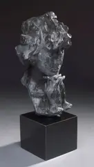 David Aronson, Thinker II, bronze with black patina