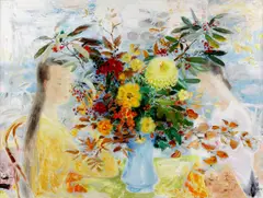Harmonie jaune by Le Pho, oil on canvas, sold Nov 2008