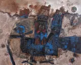 Théo Tobiasse, Sur l'autre rive de la seine, 1963, oil on canvas