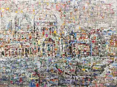 Kyu-nam Han, Venice Grand Canal, 1998, acrylic on canvas