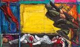 Alek Rapoport, 100 Hours, 1991, mixed media on canvas