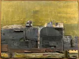 Lucio Muñoz, Grazalema, 1965, mixed media on wood in relief