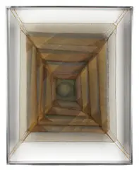 Manuel Rivera, Espejo transparente 8, 1970, acrylic,  mesh screen, wire and aluminum