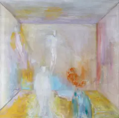 Spirits Gathering in a Room by Jeffrey Kroll, 1982, acrylic on canvas, offered Nov 2008