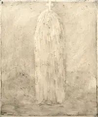 Mégalithe by Loic Le Groumellec, 1987, lacquer on canvas, offered Nov 2008
