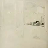 Pierre Le Sueur, Composition blanche, 1979, oil on canvas