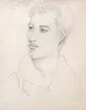 Peter Thomas McGough, Lord Byron 1870, pencil on paper