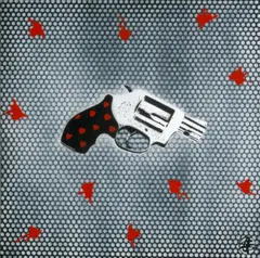 Nick Walker, Love Handles, 2007, acrylic and spraypaint stencil on canvas