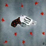 Nick Walker, Love Handles, 2007, acrylic and spraypaint stencil on canvas