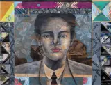 Arturo Elizondo, Rafael, 1998, gouache, acrylic and pencil with paper collage on paper