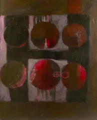 Fernando de Szyszlo, Puka Wamani III, 1967, oil on panel