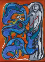 Raquel Forner, Sueno del terraqueo, 1977, oil on canvas