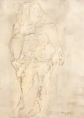 Raúl Milián, Macho, 1956, watercolor and wash on paper