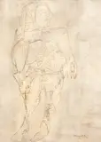 Raúl Milián, Macho, 1956, watercolor and wash on paper