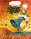Ulises Bretaña Hevia, El maravilloso viaje de Gimena, 2007, acrylic on canvas