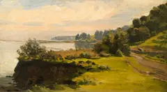 Thaddeus Welch, Goleta Slough, oil on panel
