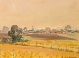 Albert DeRome, Evening Mist, Castroville Near Monterey Looking West