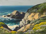 Carl Sammons, Carmel by the Sea, oil on canvas on board
